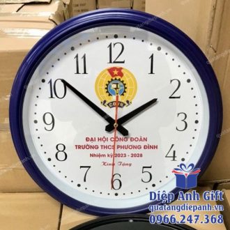 đồng hồ treo tường quà tặng đại hội công đoàn
