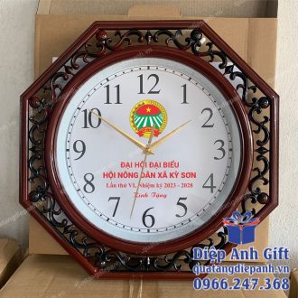 đồng hồ treo tường quà tặng đại hội nông dân