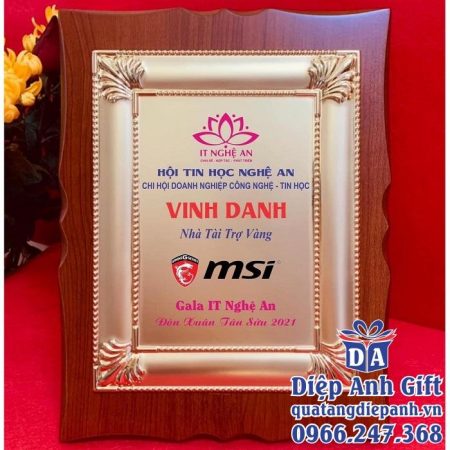Bằng khen vinh danh gỗ