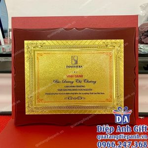 bằng khen vinh danh
