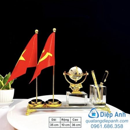 bộ để bàn pha lê